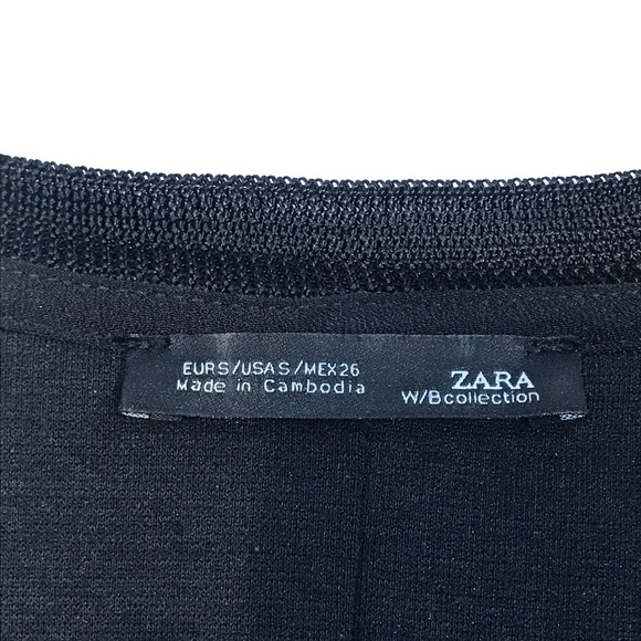 ZARA W/B Collection Layer Black Top - Picture 6 of 7